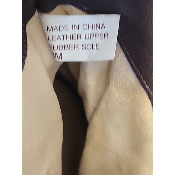 Michael Kors Platform Leather Bootie Brown 8 Distressed Ripple Sole - Picture 5 of 10